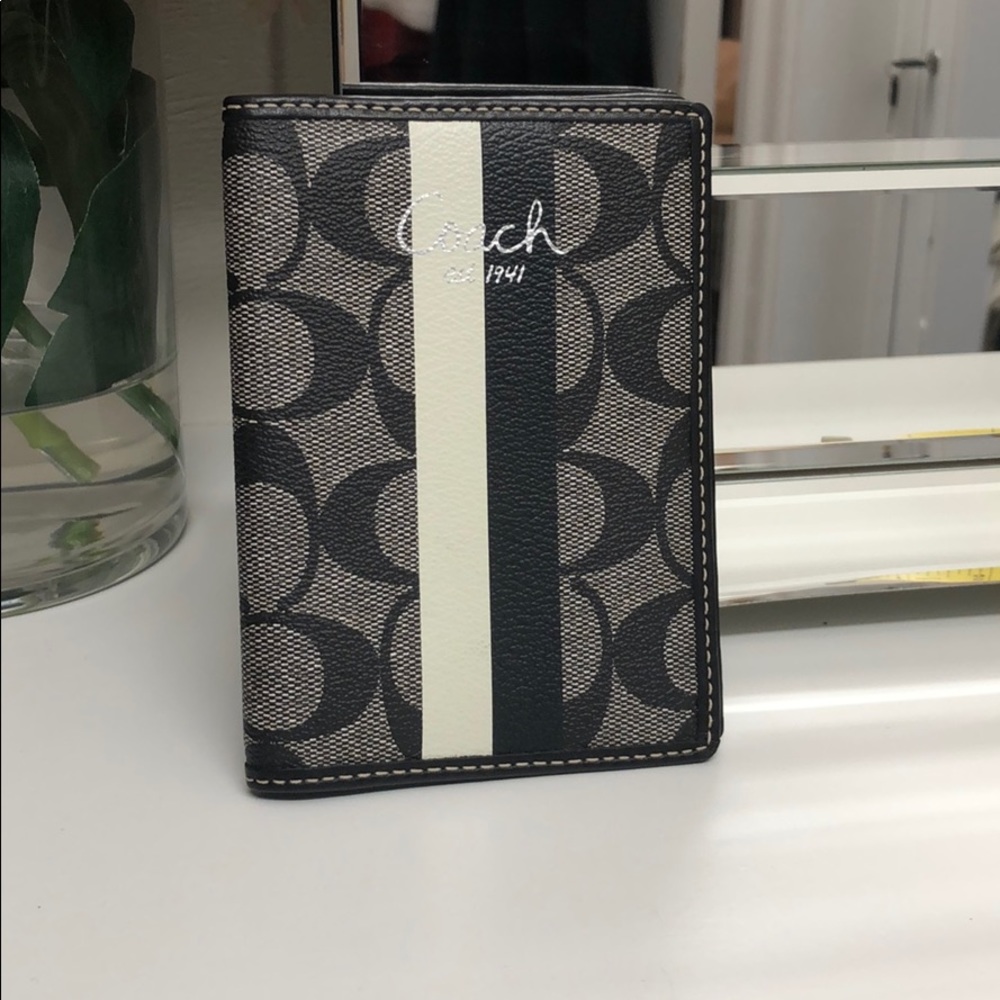 Authentic Coach Passport Holder
